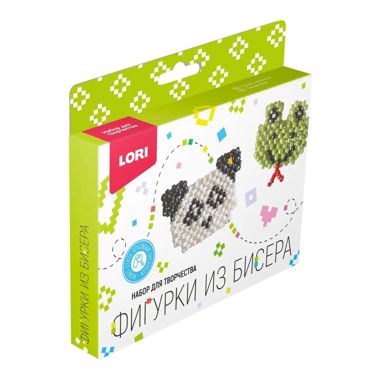 LORI Фигурки из бисера Панда Лягушонок Бис-103