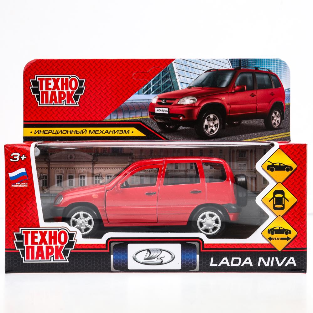 Машина Лада Нива, 12 см. красный, металлическая Технопарк LADANIVA-12-RD (72)