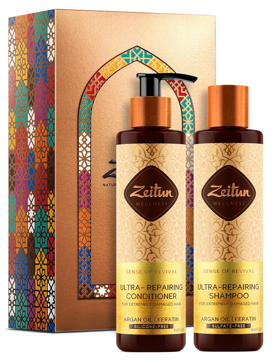 ZEITUN Набор Идеальное восстановление: шампунь и бальзам-кондиционер д/поврежд.волос 2036951089533