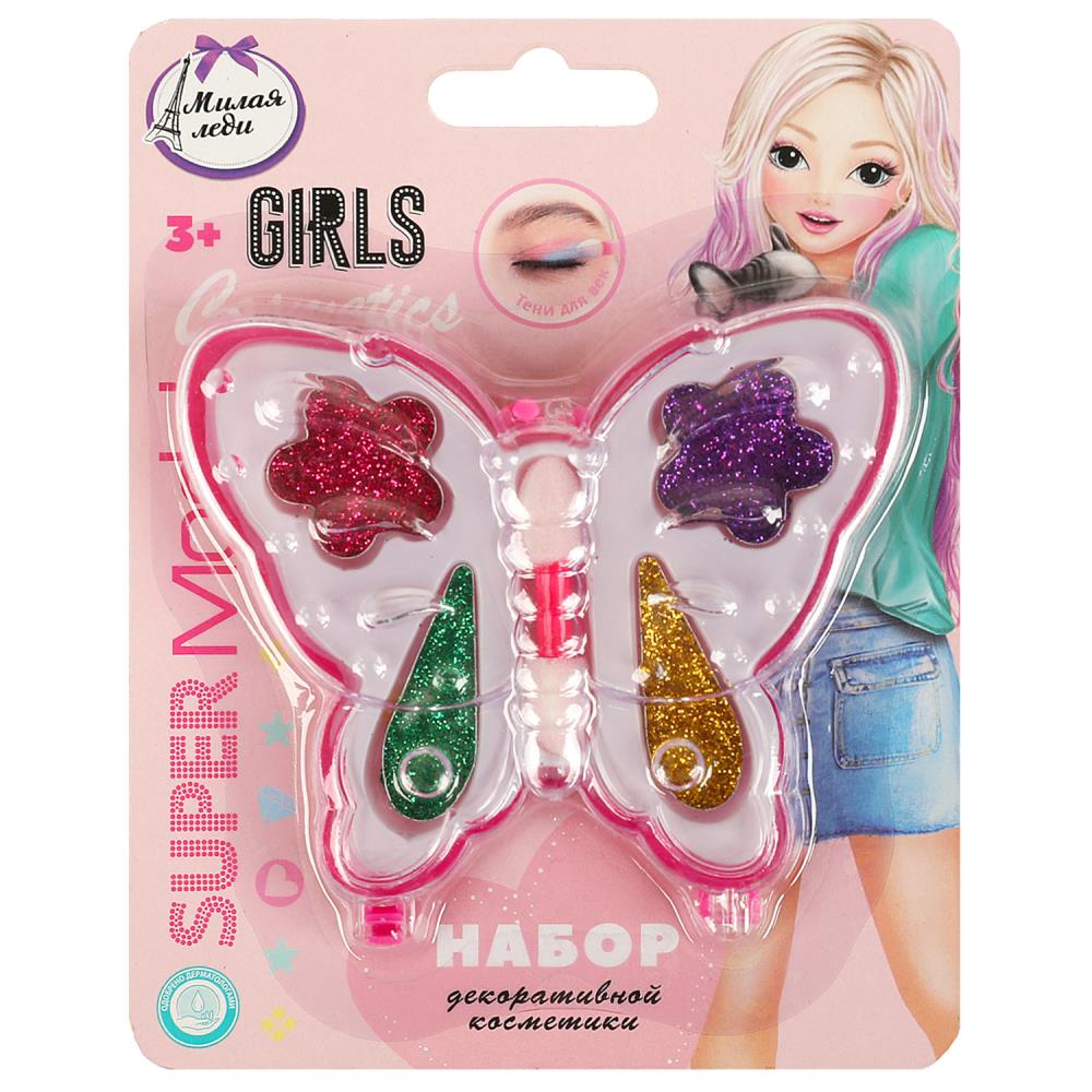 Косметика палетка теней для век с блестками, для девочек Милая леди 70522A2-SMP-ML