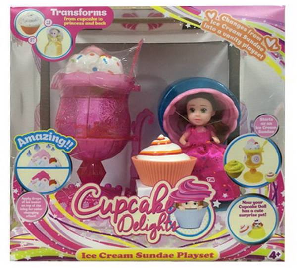 Cupcake Surprise "Набор Мороженое. Туалетный столик с Куклой" (в асс) игрушка EMWAY 1140