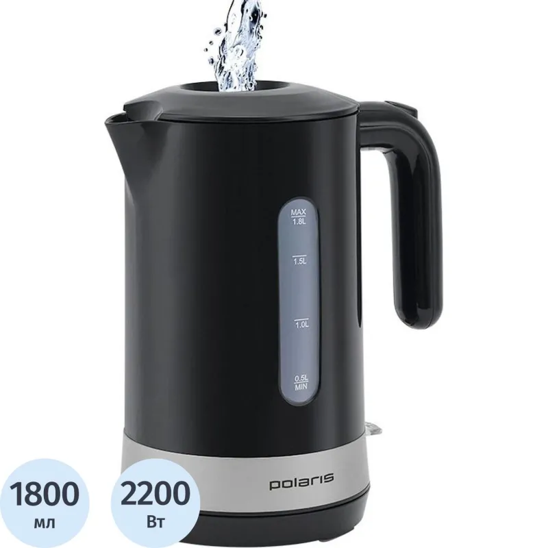 Чайник электрический Polaris PWK 1803C Water Way Pro,пластик,2200Вт, 1,8л 1425342 17726