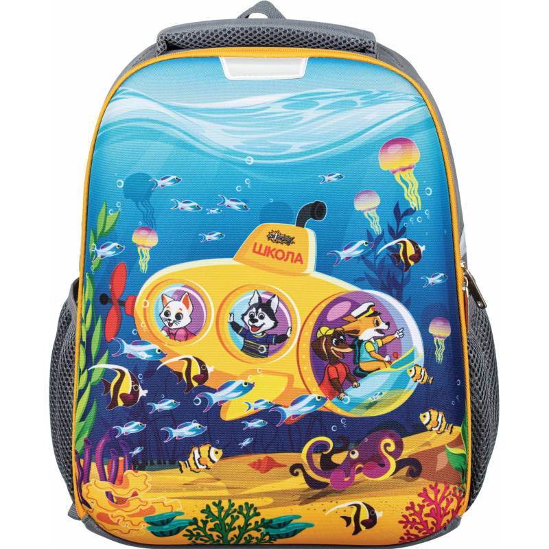 Ранец №1School Light Шустрики,1 отд., эргоном. спинка №1 School 1271130