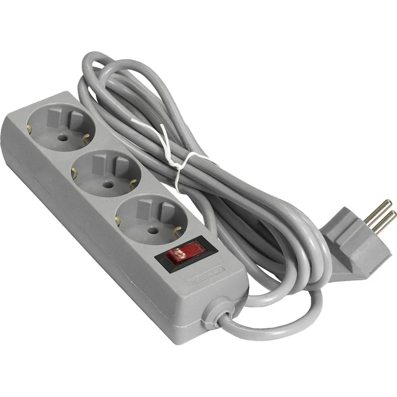 Сетевой фильтр ExeGate SP-3-1.8G 3р1.8м, 10А/2,2кВт,серый(EX221177RUS) 2120935