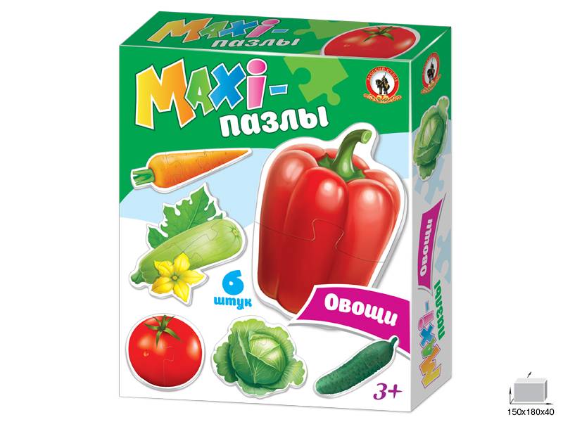 MAXI-пазлы "Овощи" Русский Стиль 53516 02545/PC