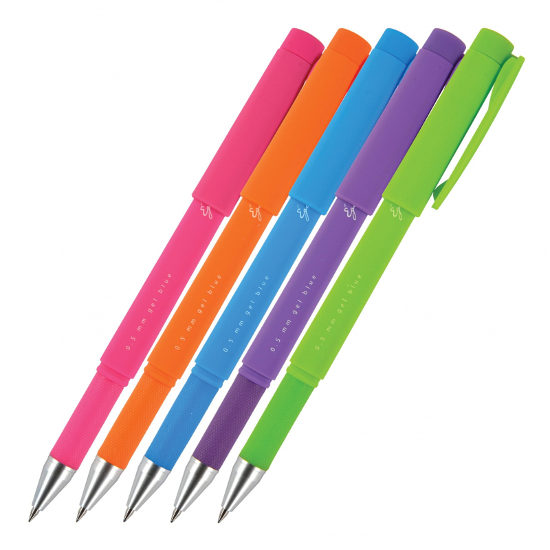 Ручка гель Bruno Visconti 0.5 мм, синяя 5 цветов корпуса 454641 20-0081