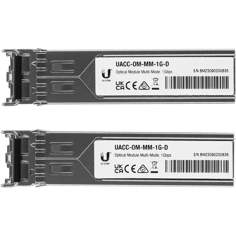 Трансивер Ubiquiti UACC-OM-MM-1G-D-2 SFP MM 1 Гбит/с 550 м (2 шт/уп) 2125583