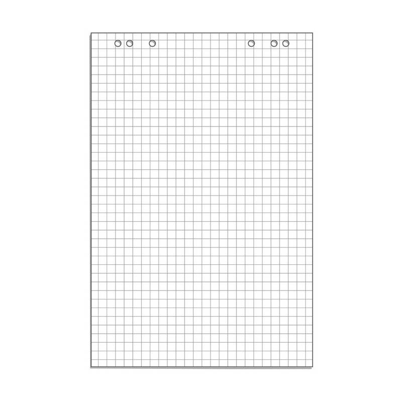 Бумага для флипчартов Attache 67.5х98 см белая 10 листов в клетку (80 г/кв.м) 445517