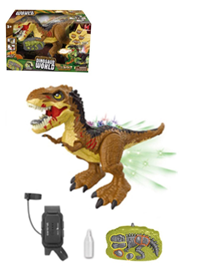 Динозавр на р/у управлении, свет/звук, пар, встр. аккум. 3.7 V, USB кабель, в асс. Наша Игрушка LH-D001S-3