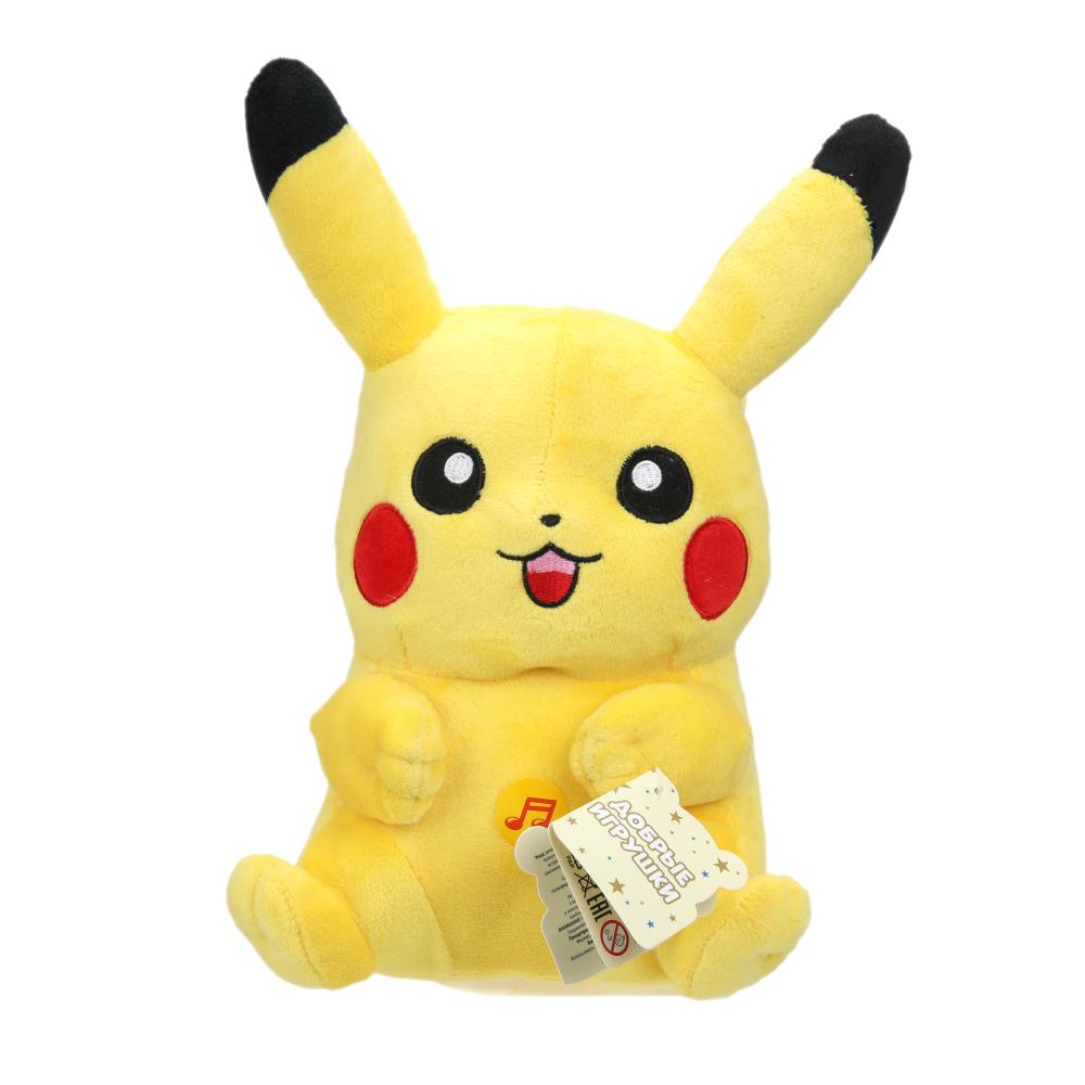 Игрушка мягкая "Пикачу", 20 см. озвучен Добрые игрушки F80333-20 (24)