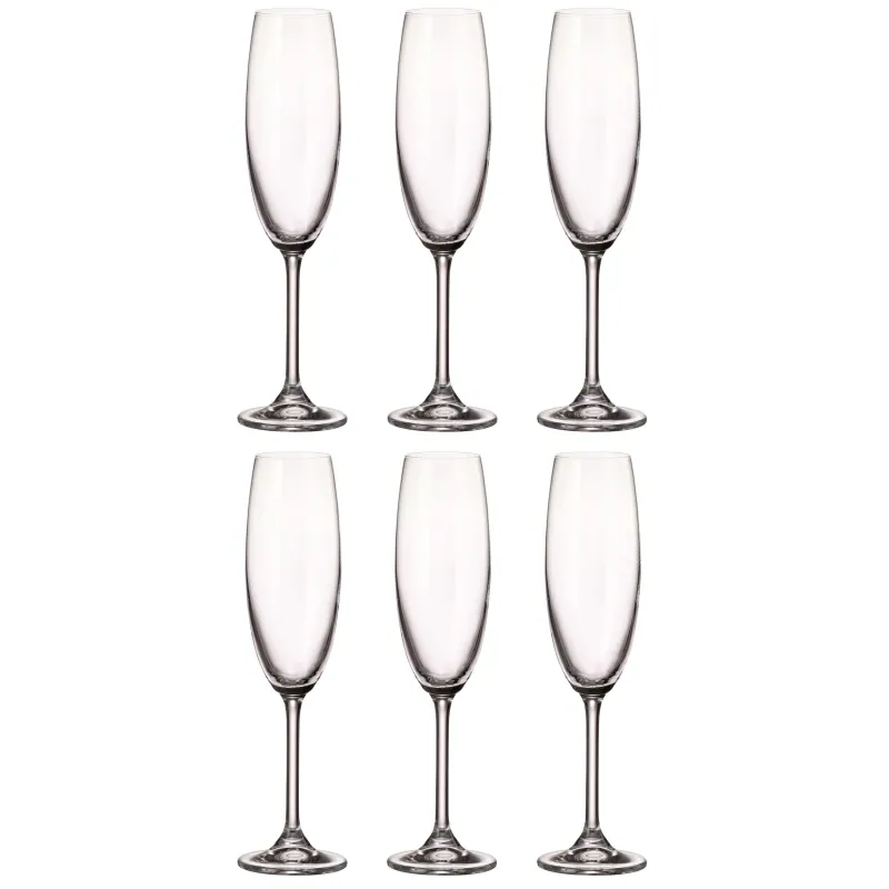 Бокал для шамп COLIBRI, 220 мл (набор 6шт)арт. 91L/4S032/T/00000/220-664 Crystal Bohemia 1911873