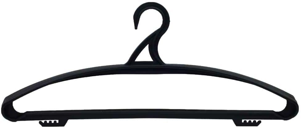 Вешалка-плечики PM для верх.одежды ПВ-02, пласт.черная р. 50-52.уп 60 шт 1869133 ПВ-02 черн