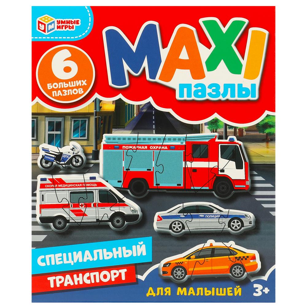 Макси-пазлы Специальный транспорт, 6 деталей Умные игры 4660254410862