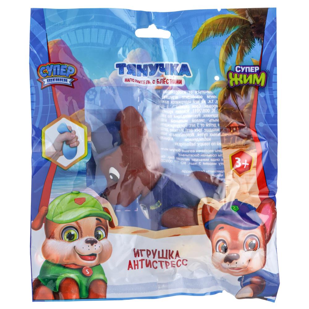 Тянучка с блестками Супер щенки. Чейз, 8 см, Супер Жим СУПЕР ЖИМ SM-PP02-GLF-RU