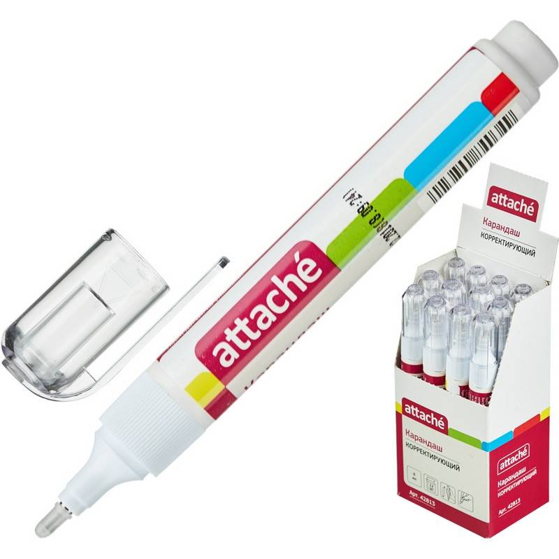 Корректирующий карандаш Attache 8 мл (быстросохнущая основа) 42813