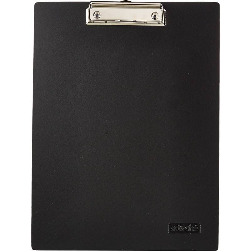 Папка-планшет с зажимом Attache A4 пластиковая черная 198685
