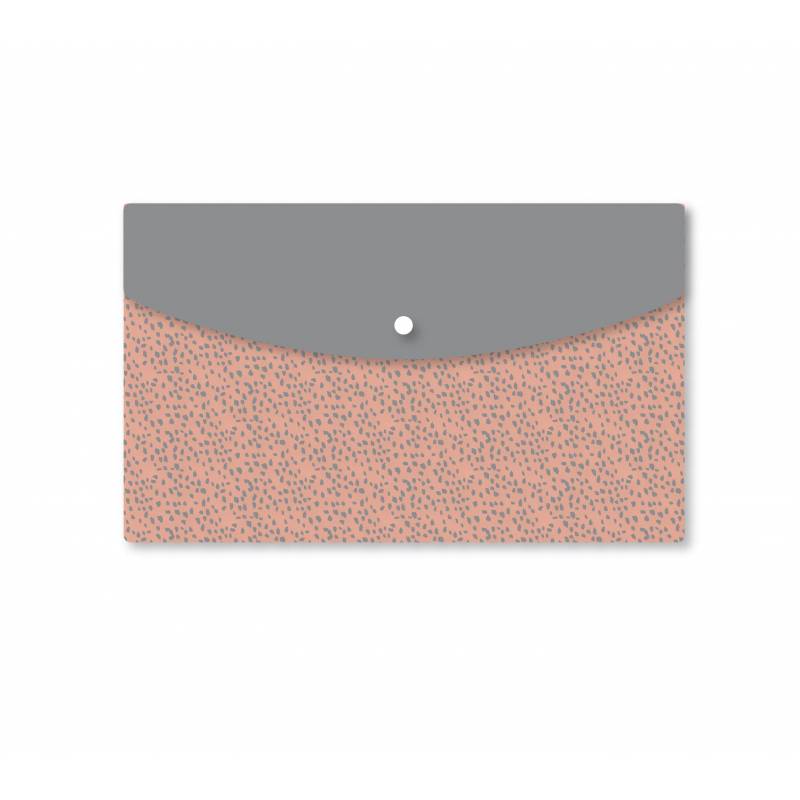 Папка-конверт на кнопке Attache Fleur A5+ пластиковая 180 мкм (6 штук в уп) 1291258