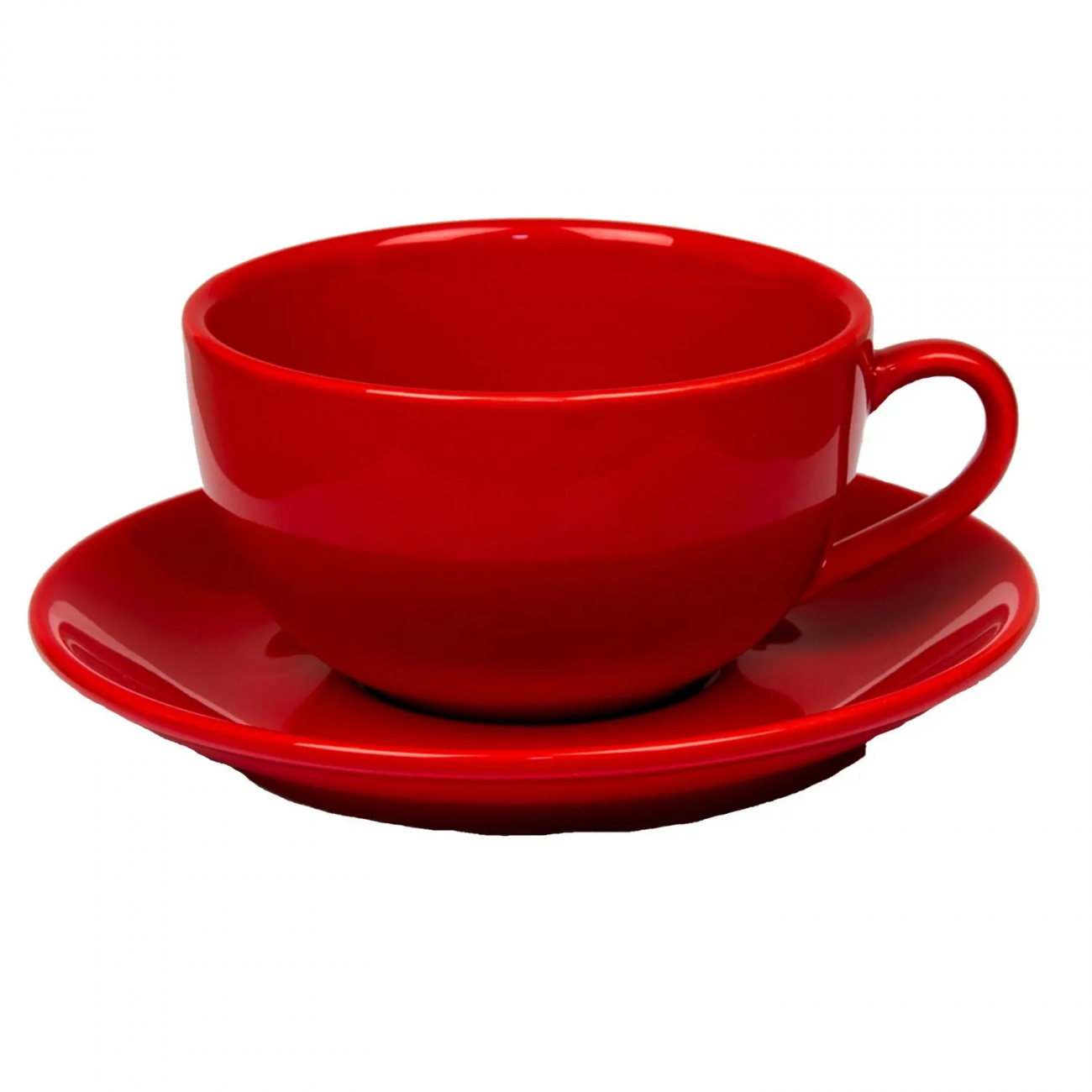 Чайная пара 300 мл красная Бариста фарфор 4 шт/уп P.L. Proff Cuisine 2418000 81229560