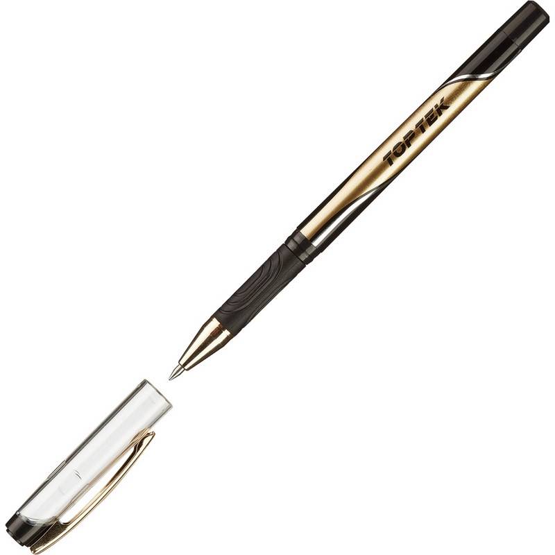 Ручка гелевая Unimax Top Tek черная (толщина линии 0.3 мм) 722482