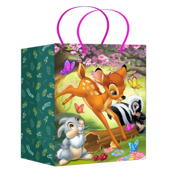 Пакет подарочный матовый "Лесные зверята" размер M Чудо праздник PM-122060-DS