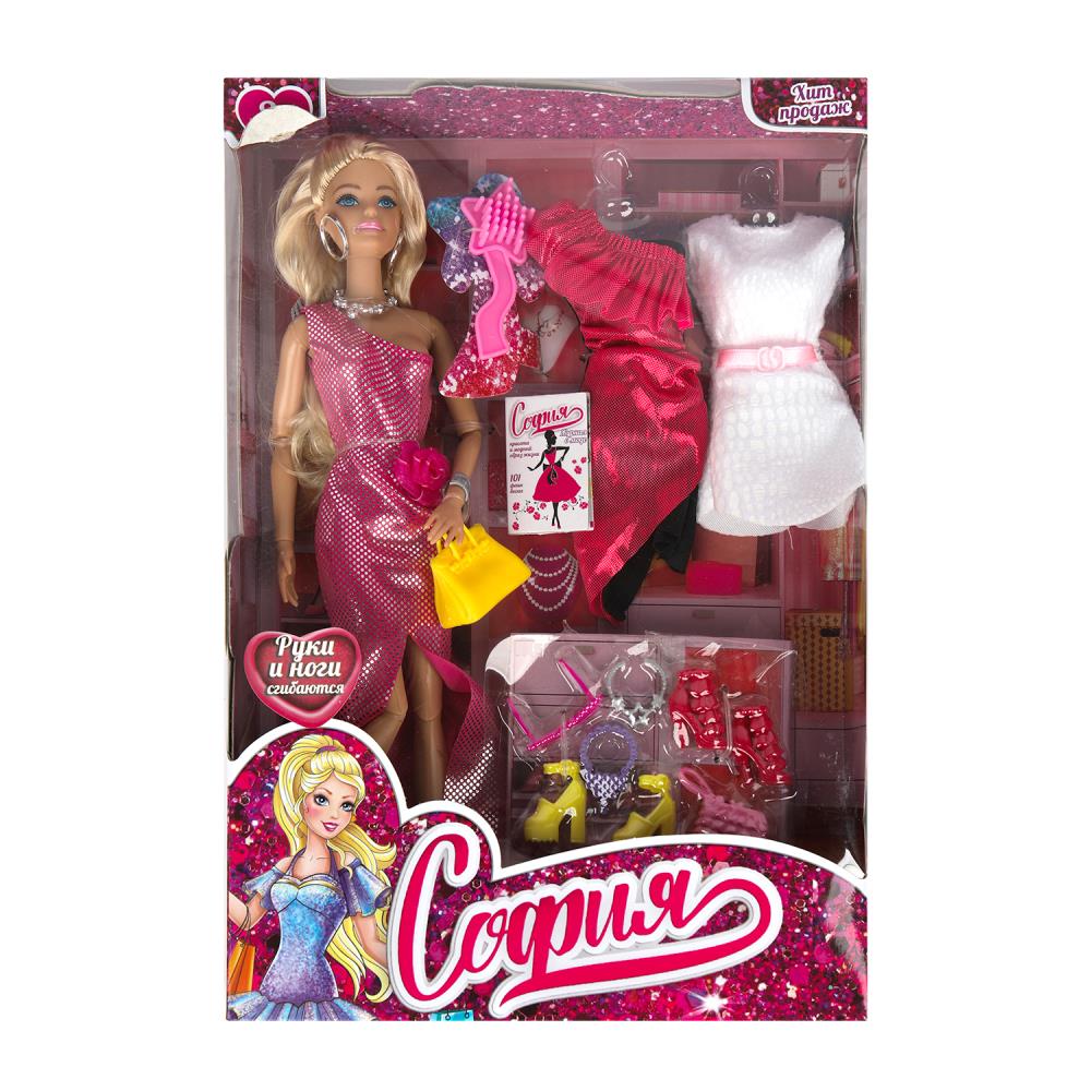 Кукла София 29 см. шарнирная, 2 комплекта одежды, аксессуары Карапуз 66001-DRESS19-S-BB