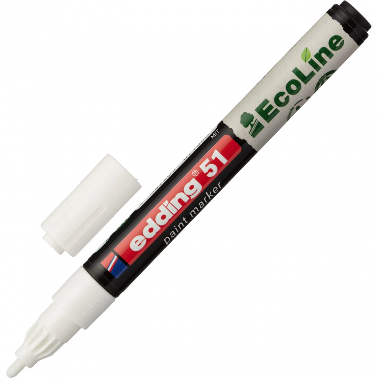Маркер лаковый E-51 на водной основе, белый, 1-2 мм Edding 2251190 4-51-049