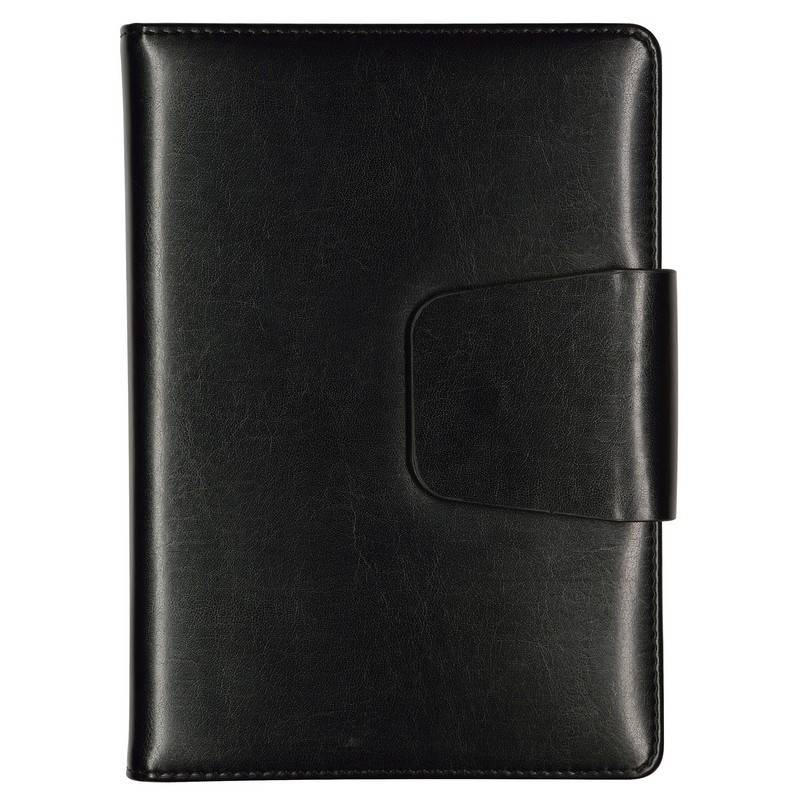 Ежедневник недатир. Bruno Visconti Prestige искусс. кожа А5 160 л. черный (145x210 мм) 689121