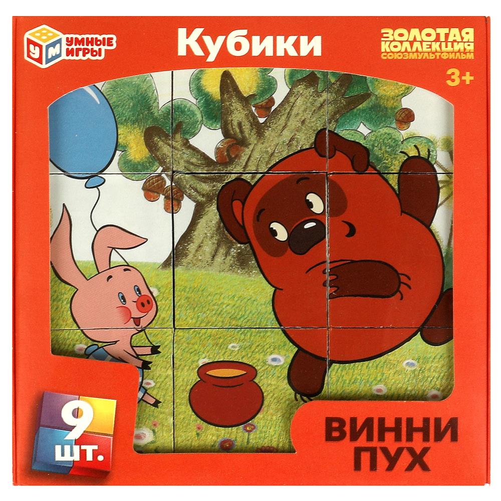 Набор из 9-и кубиков Винни-пух. Союзмультфильм Умные игры 01320-WINNIE