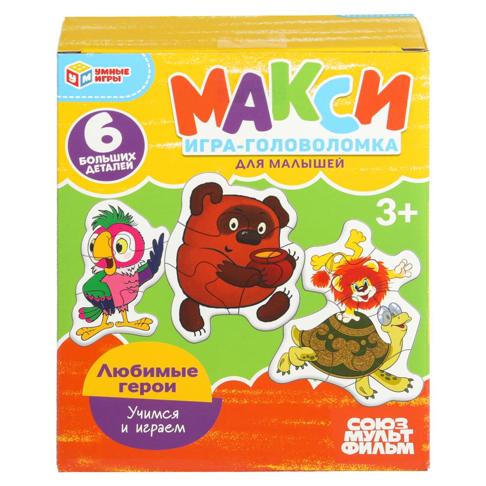 Макси-игра-головоломка Любимые герои, 6 деталей Умные игры 4630395046459