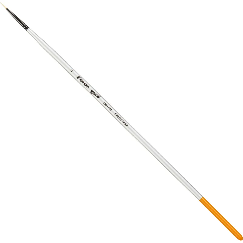 Кисть художественная Комус Арт синтетика жесткая,круглая,№0, длинная ручка 1857703