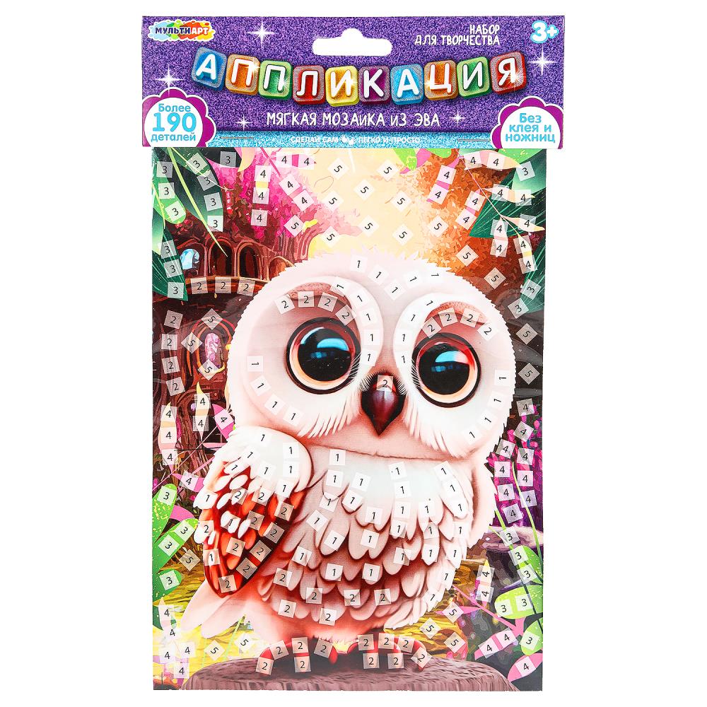 Аппликация из эва 15х21 см. "Сова" MultiArt EVAPACK-112414