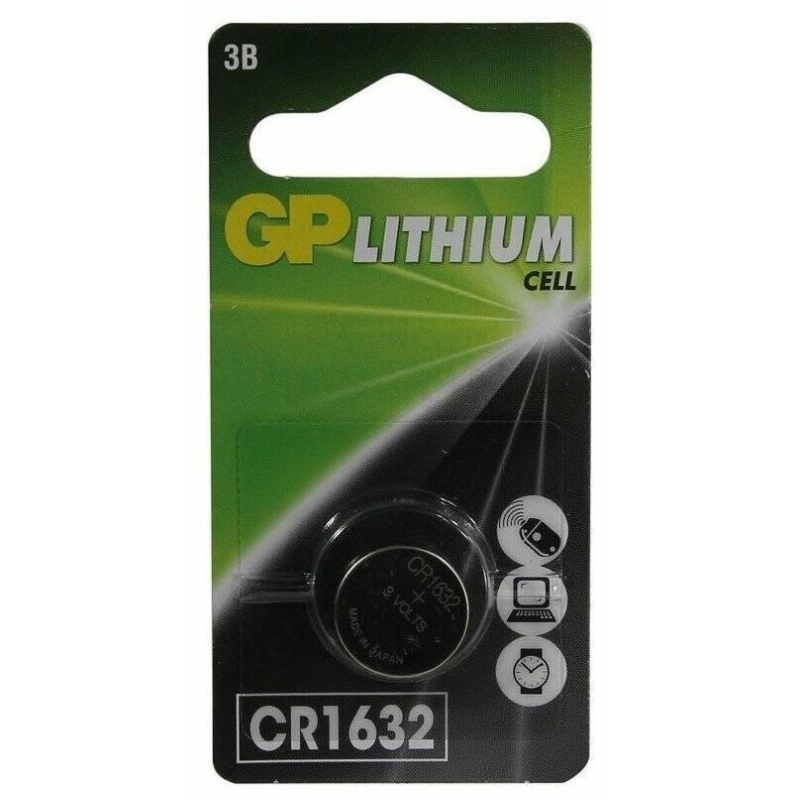 Элемент питания GP CR1632 (литиевый) 3В (1 шт) 1664683