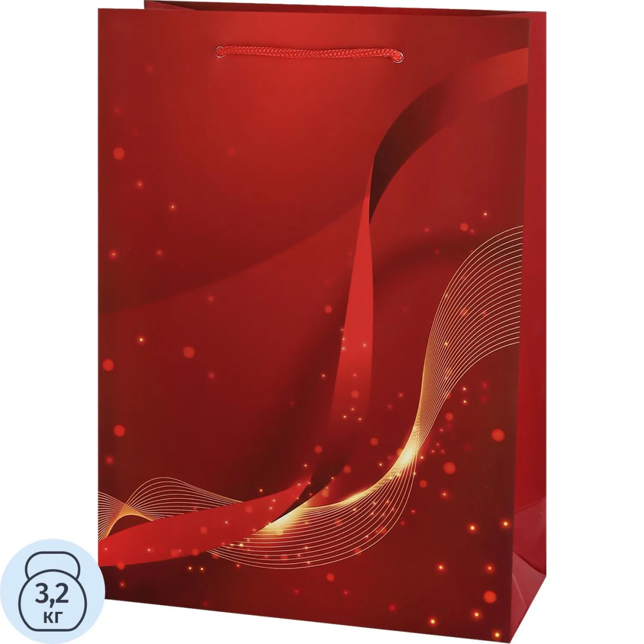 Пакет подарочный с мат.лам.22х31х10см ML Красная абстракция,190гППК-2761 2453127