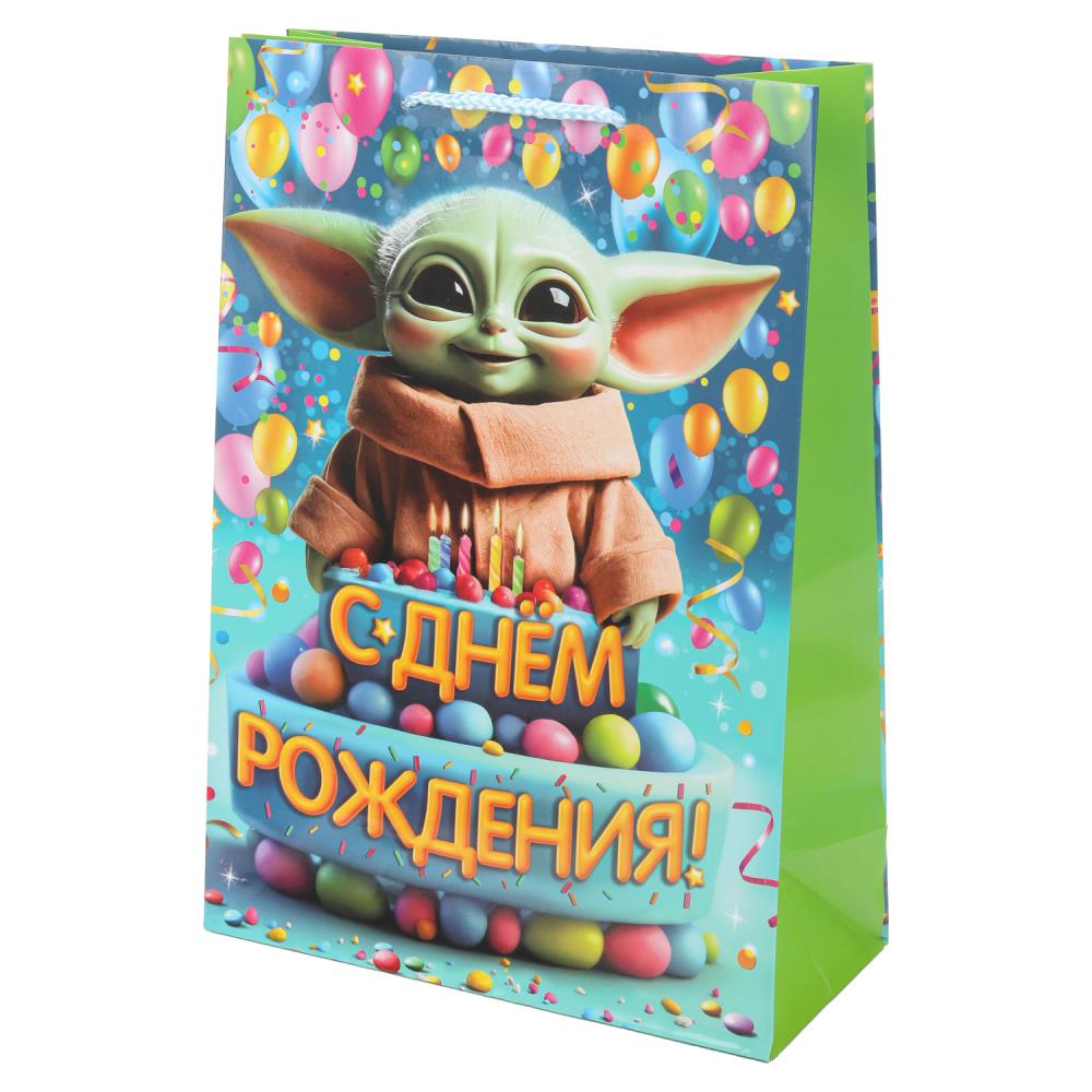 Пакет подарочный глянцевый ML, "Воин звезд", 140 гр/м Чудо праздник PML-130520-SW