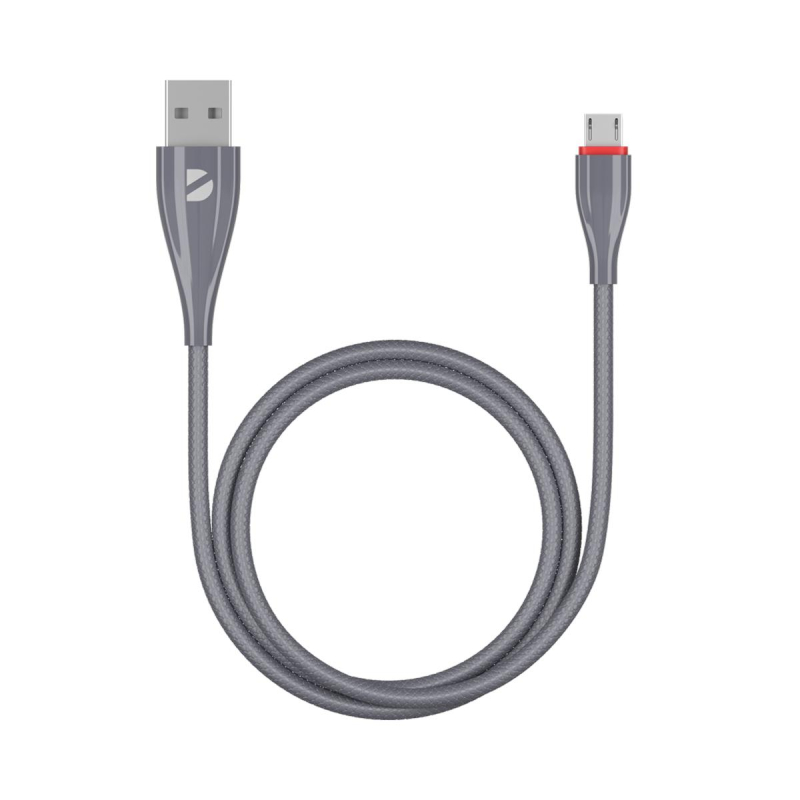 Кабель Deppa Ceramic USB - micro USB, 1м, серый 1665469 72286