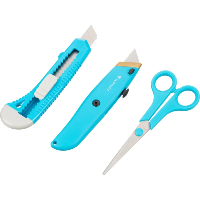 Набор ножей Topfort 18 мм универсал, утилитарный нож и ножницы 2175528 SX75XS