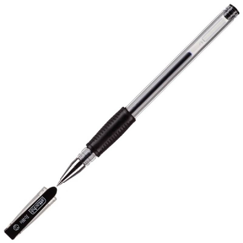 Ручка гелевая Attache Town черная (толщина линии 0.5 мм) 168714