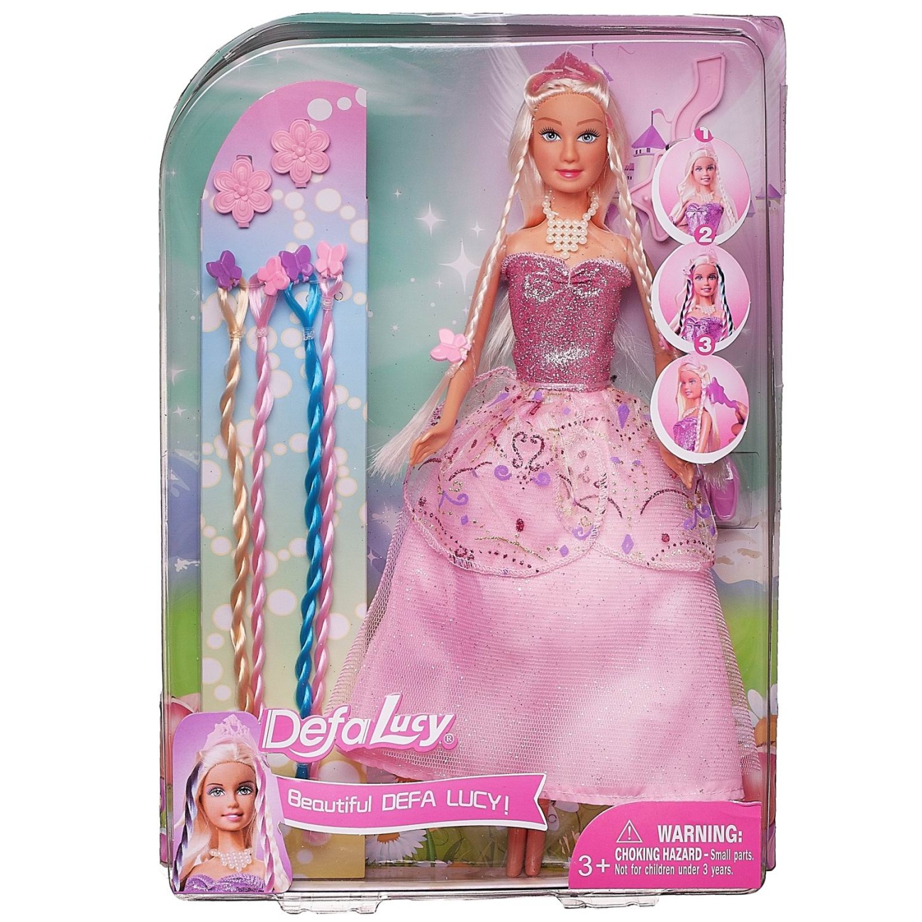 Кукла Defa Lucy в розовом платье, с аксесс. 29 см 8182d/розовое