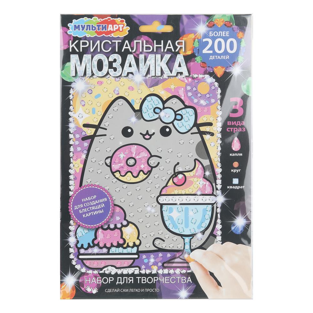 Кристальная мозаика, 17х23 см. "Пушин" MultiArt CRYST-129512