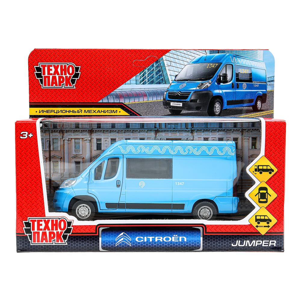 Машина металлическая "Ситроен Джампер Метрополитен" 14 см. синий, Технопарк JUMPER-14MOS-BU (72)