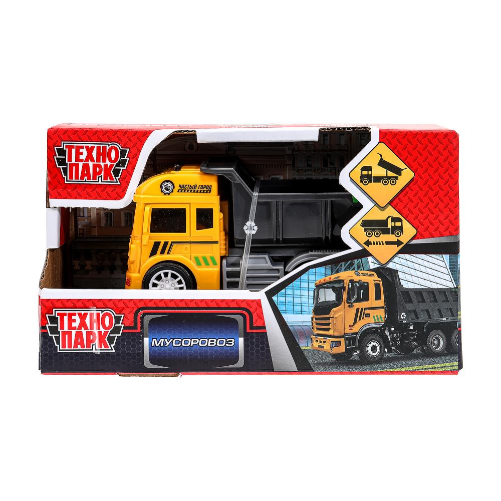 Машина Мусоровоз, 13,5 см. подвижные детали, Технопарк 2210A0064-2