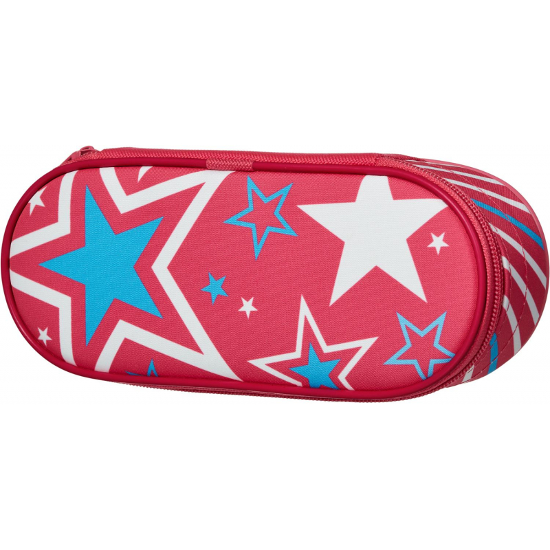 Пенал №1School Звезды ткань, резинки на клапане, 210x85x50 мм, ПМК 23-20 №1 School 1368978