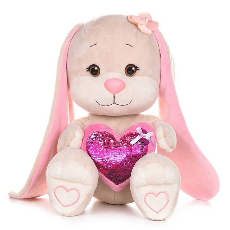 Мягкая Игрушка Jack&Lin Зайка с Розовым Сердцем 50 см JL-MRT-08202301-50