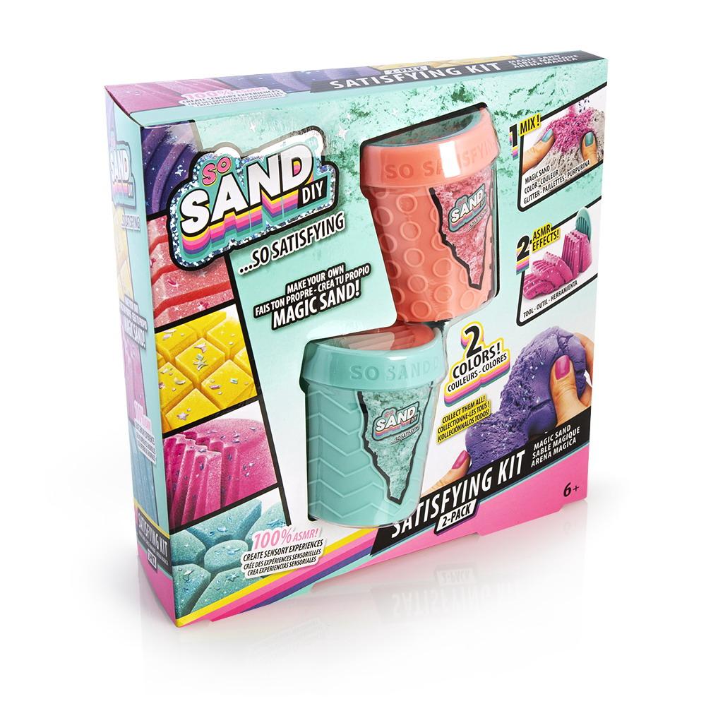 Набор для экспериментов Canal Toys SO SAND DIY, 2 шт на блистере (светло-розовый/бирюзовый) SDD008/w(2)
