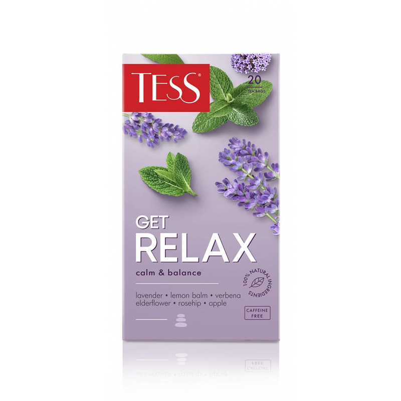 Чай Tess Get Relax чайный напиток с добавками, 1,5гх20шт/уп 1435151
