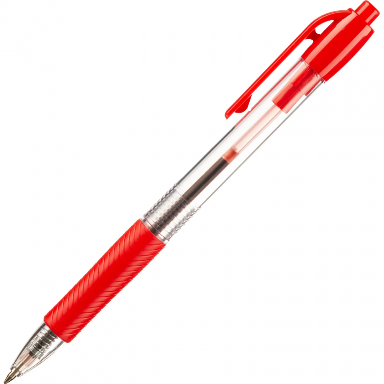 Ручка шарик. автомат. Deli Every, EQ60-RD,кр,пулевидный нак.0,7мм 2136942