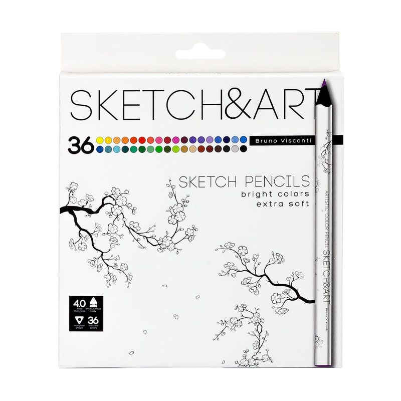 Набор карандашей Sketch Art 4 мм, 36 ЦВ. 30-0116 1457014