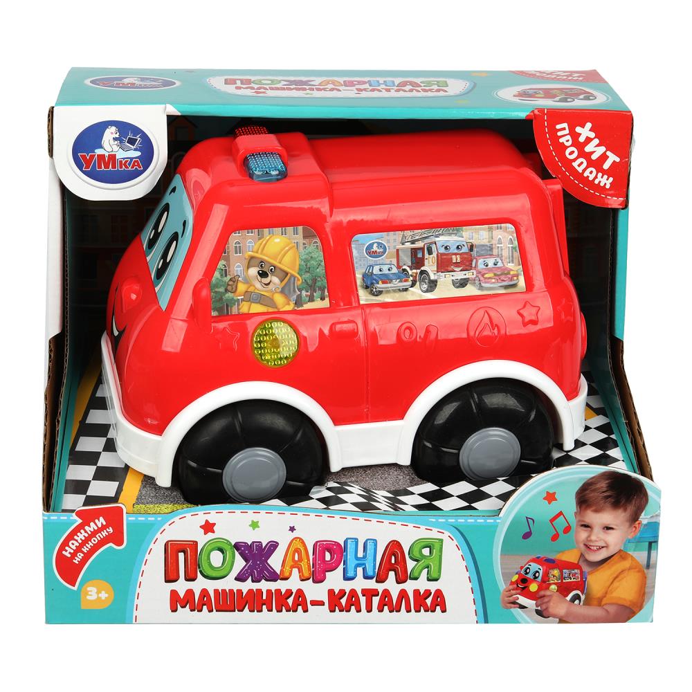 Каталка "Пожарная Машина" 35 + песен, загадок и фраз УМка HT1374-R