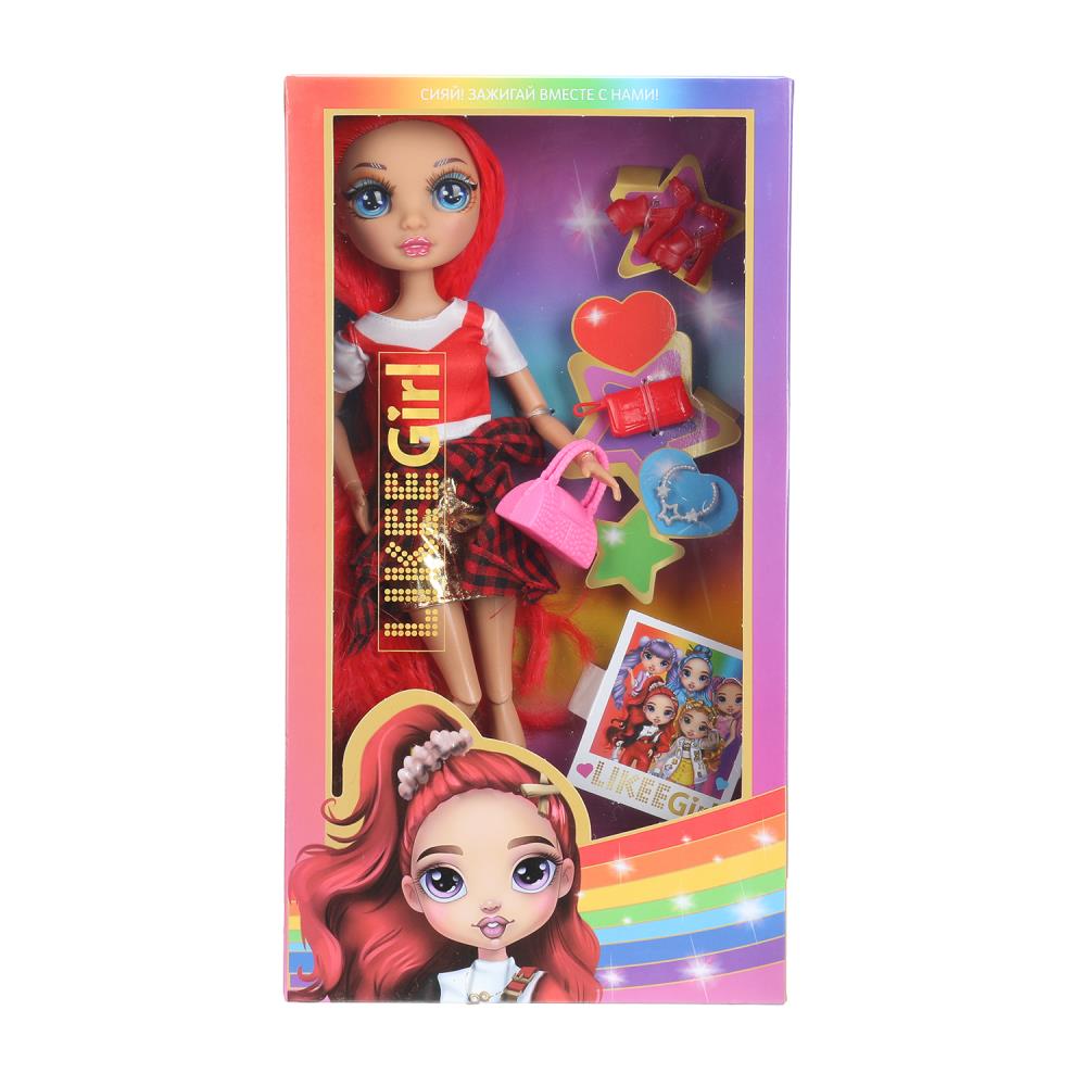 Кукла модница, 32 см. руки и ноги сгибаются, реалистичные глаза, аксесс. Likee Girl LG-RH-03-BB