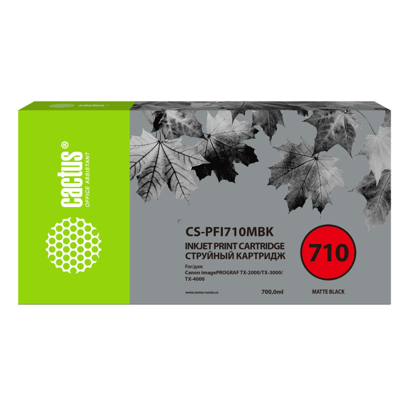 Картридж струйный Cactus CS-PFI710MBK чер.мат. для Canon IPF TX-3000/4000 1678697 PFI-710MBK